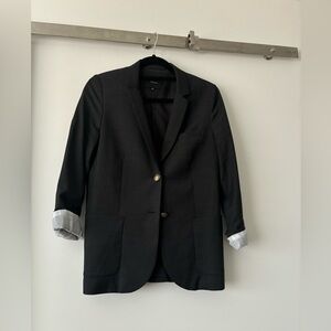Aritzia Talula dark grey classic blazer with metal buttons - sz 8 - GUC